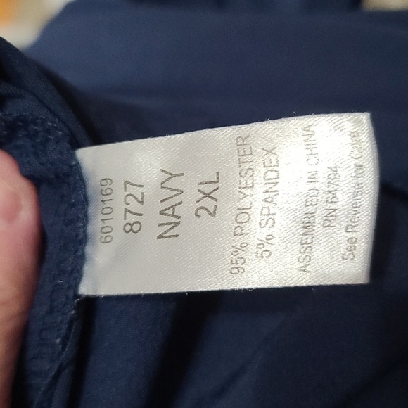 Medcouture Maternity Scrub Pants Bundle of 2 Womens Navy Stretch Panel 2XL READ - Picture 10 of 12